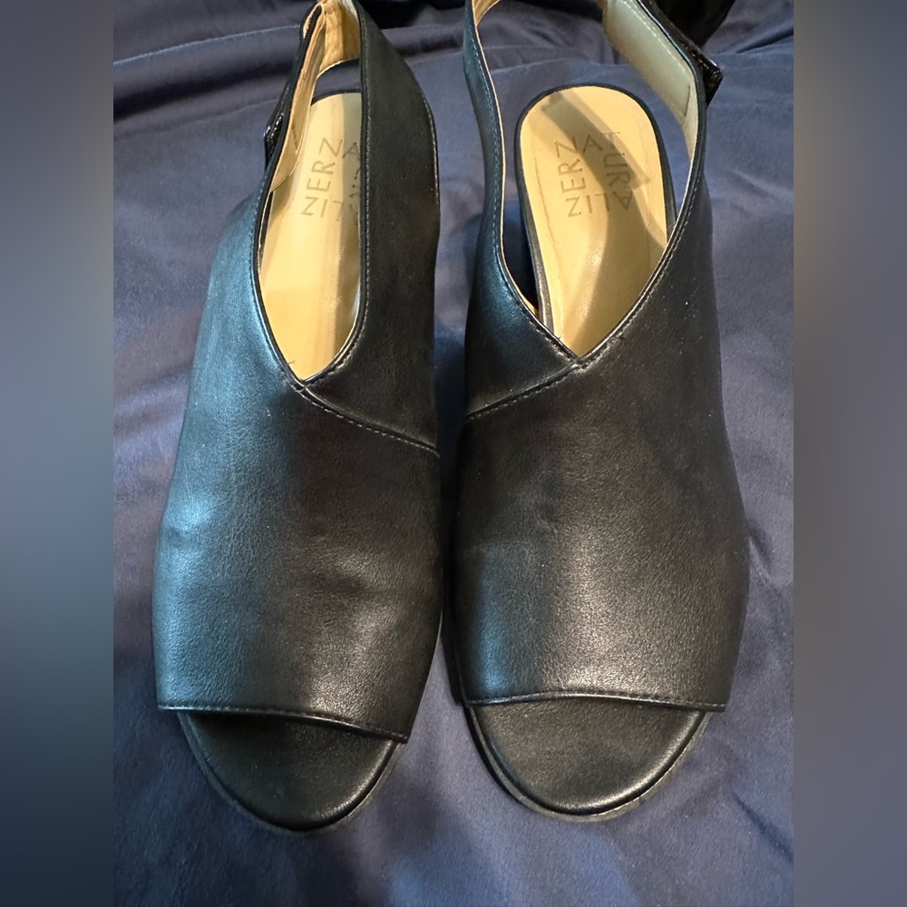 Lane Bryant peep toe heels